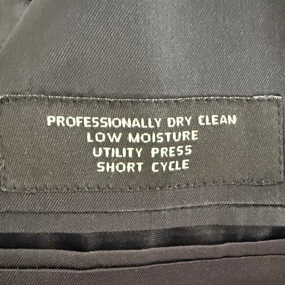 Jos. A. Bank 43L men’s charcoal suit jacket blazer 100% wool 2-button front - Picture 7 of 8